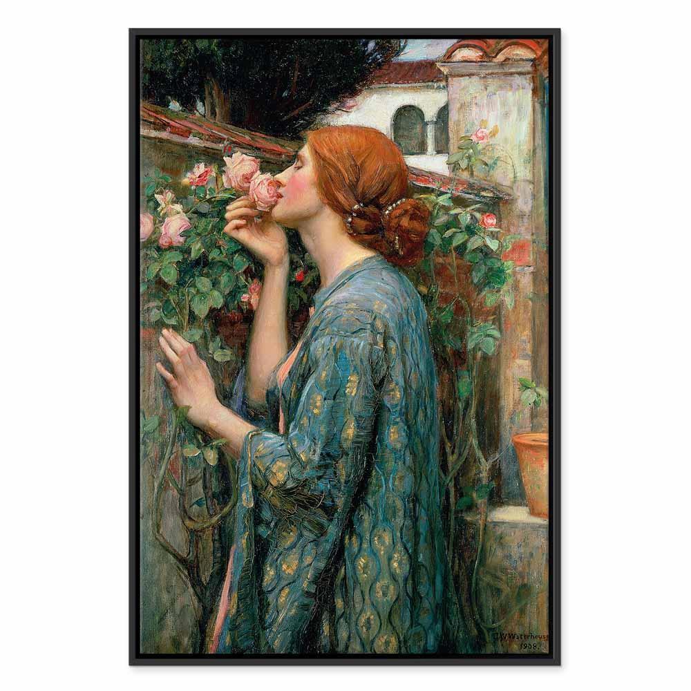 Leinwandbild - John William Waterhouse – The Soul of the Rose