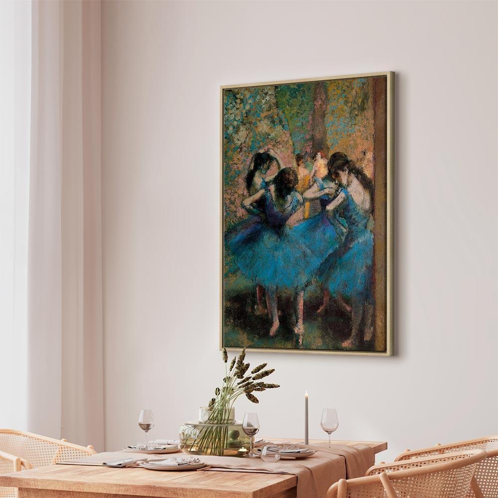 Leinwandbild - Edgar Degas – Blue Dancers