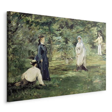 Leinwandbild - La Partie de croquet à Paris (Edouard Manet) Artgeist
