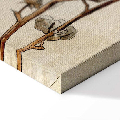 Leinwandbild - Cotton Branches (1 Part) Vertical
