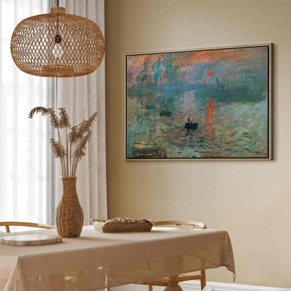 Leinwandbild - Impression, Sunrise - Claude Monet’s Painted Landscape of the Port Artgeist