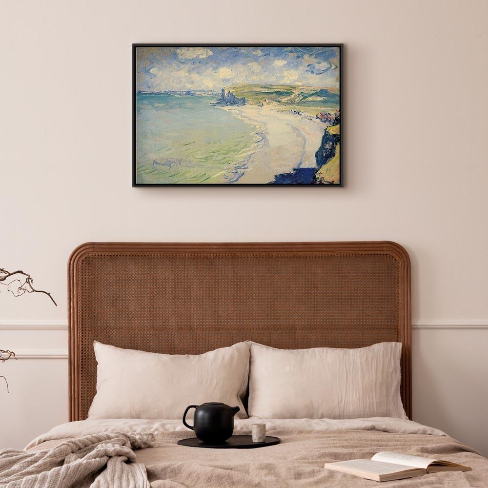 Leinwandbild - Claude Monet – Beach at Pourville