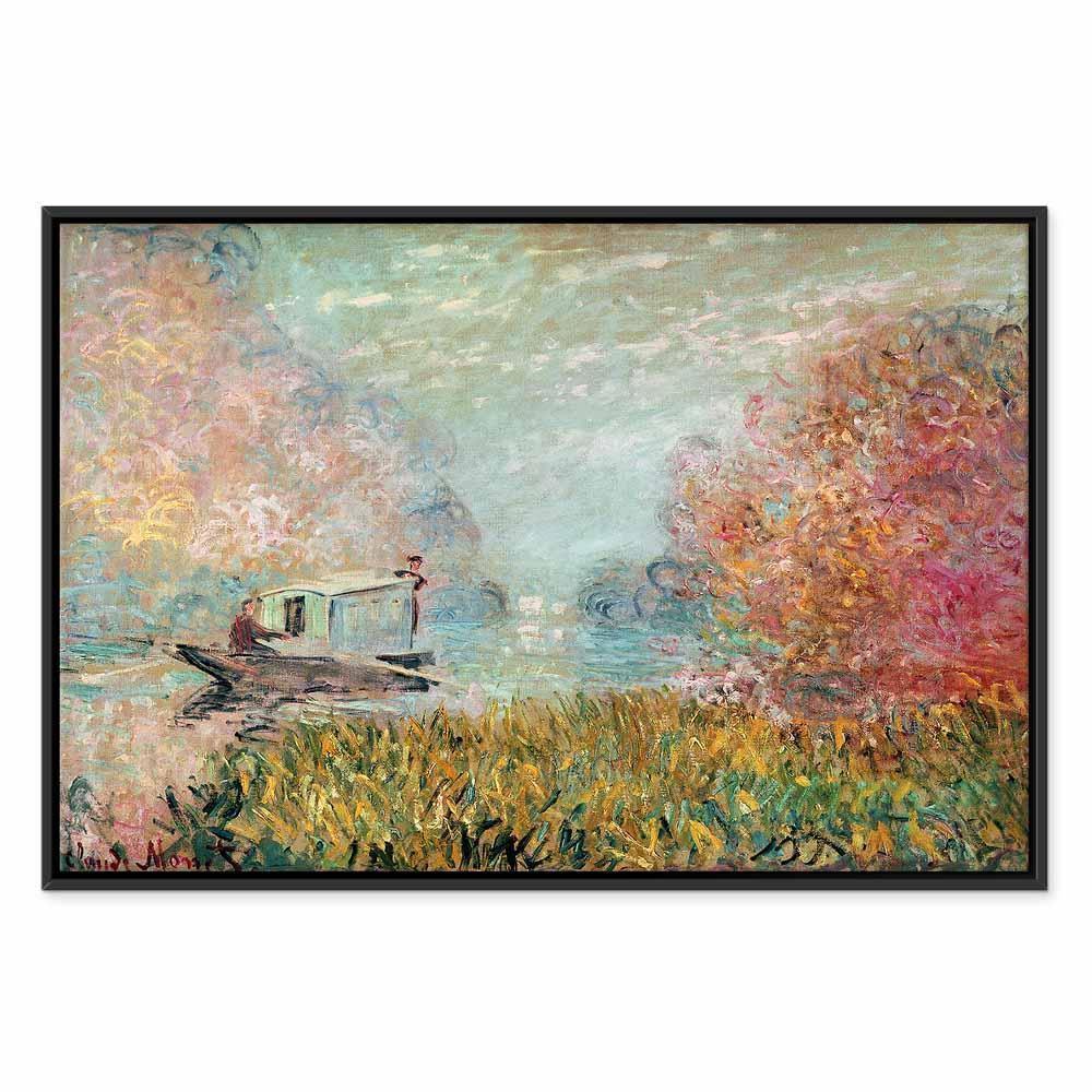 Leinwandbild - Claude Monet – Boat on the Seine