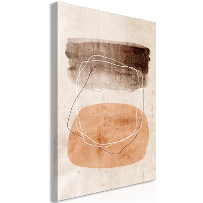 Leinwandbild „Schwingende Silhouetten“ – Modernes 1-teiliges Wandbild im Hochformat