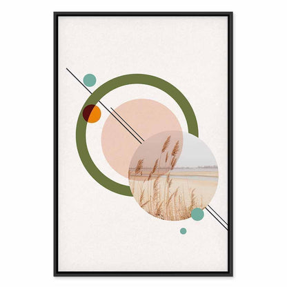 Leinwandbild - Geometric Landscape (1 Part) Vertical