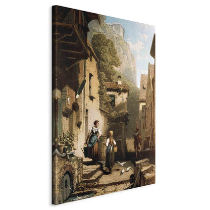 Leinwandbild - Im Dachstübchen (Carl Spitzweg) Artgeist