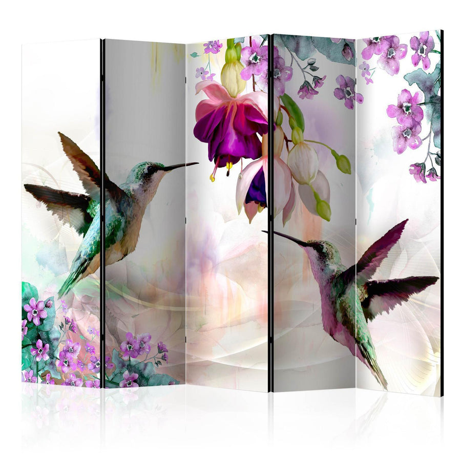 Paravent - Hummingbirds and Flowers II Artgeist