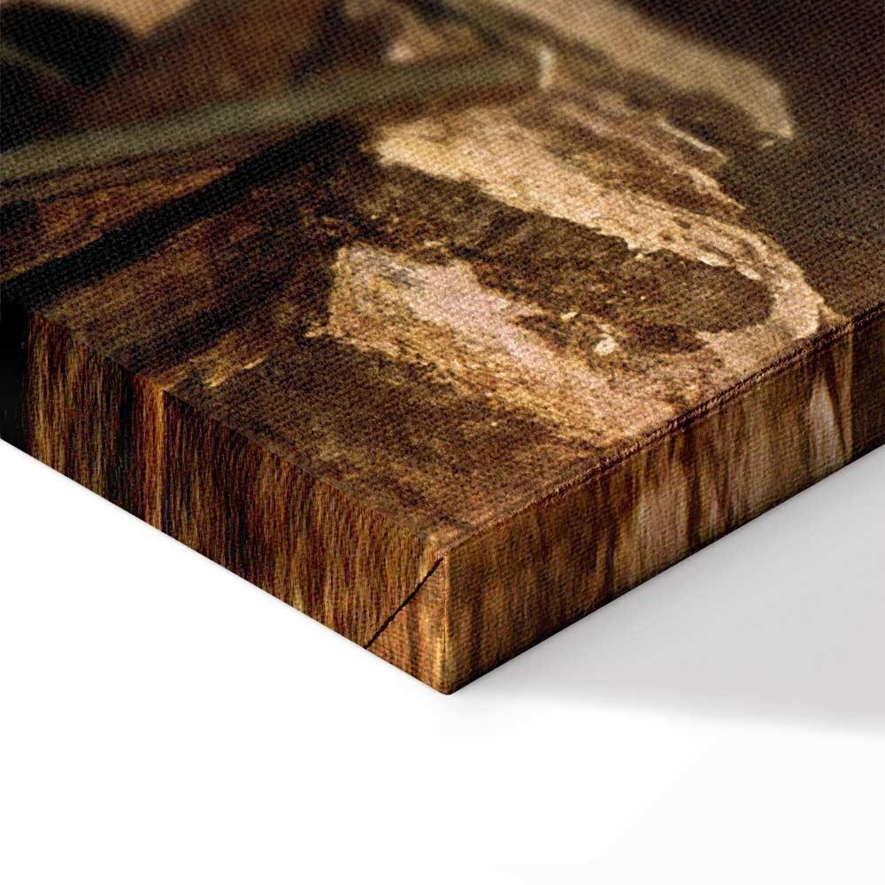 Leinwandbild - Carl Spitzweg – Im Dachstübchen