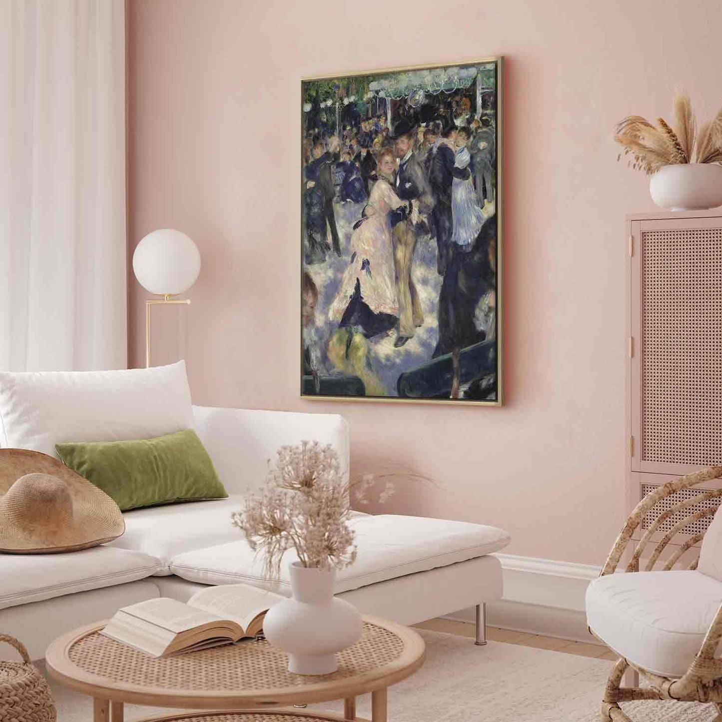 Leinwandbild - Pierre-Auguste Renoir – Le Moulin de la Galette, detail of the dancers