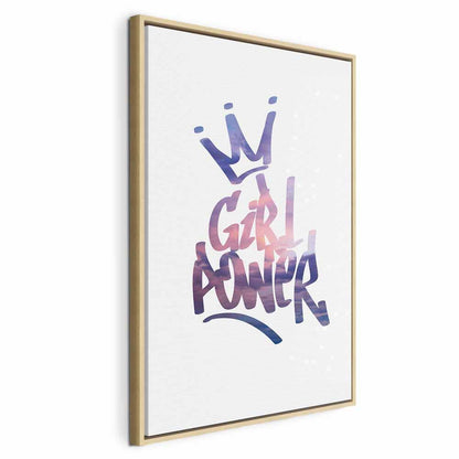 Leinwandbild - Girl Power (1 Part) Vertical