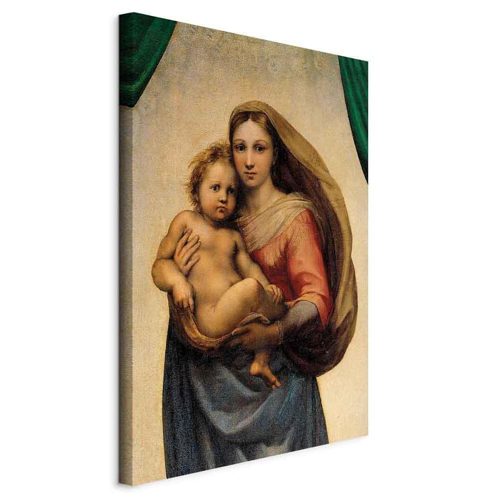 Leinwandbild - Raphael – Sistine Madonna (fragment)