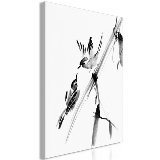 Leinwandbild - Winged Love (1 Part) Vertical Artgeist