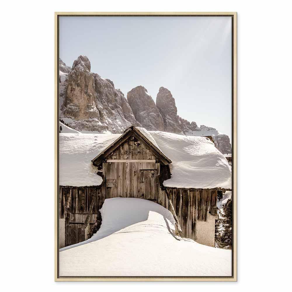 Leinwandbild - Winter in the Dolomites (1 Part) Vertical