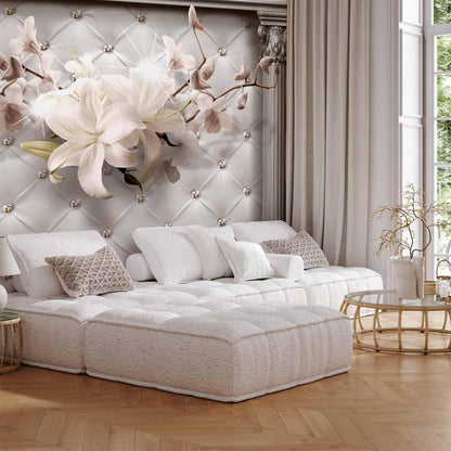 Fototapete Königliche Eleganz - Luxuriöse Wandtapete mit floralen Ornamenten