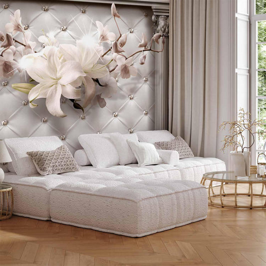 Fototapete Königliche Eleganz - Luxuriöse Wandtapete mit floralen Ornamenten