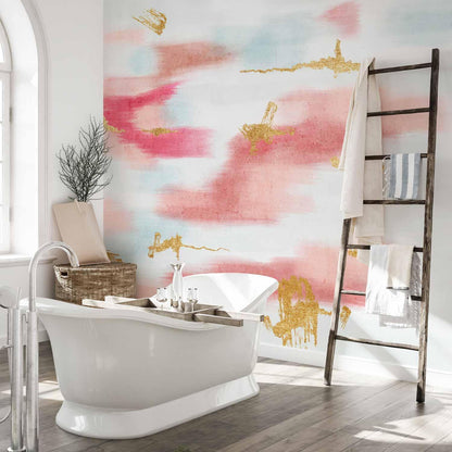 Fototapete - Golden Reflections in the Sky