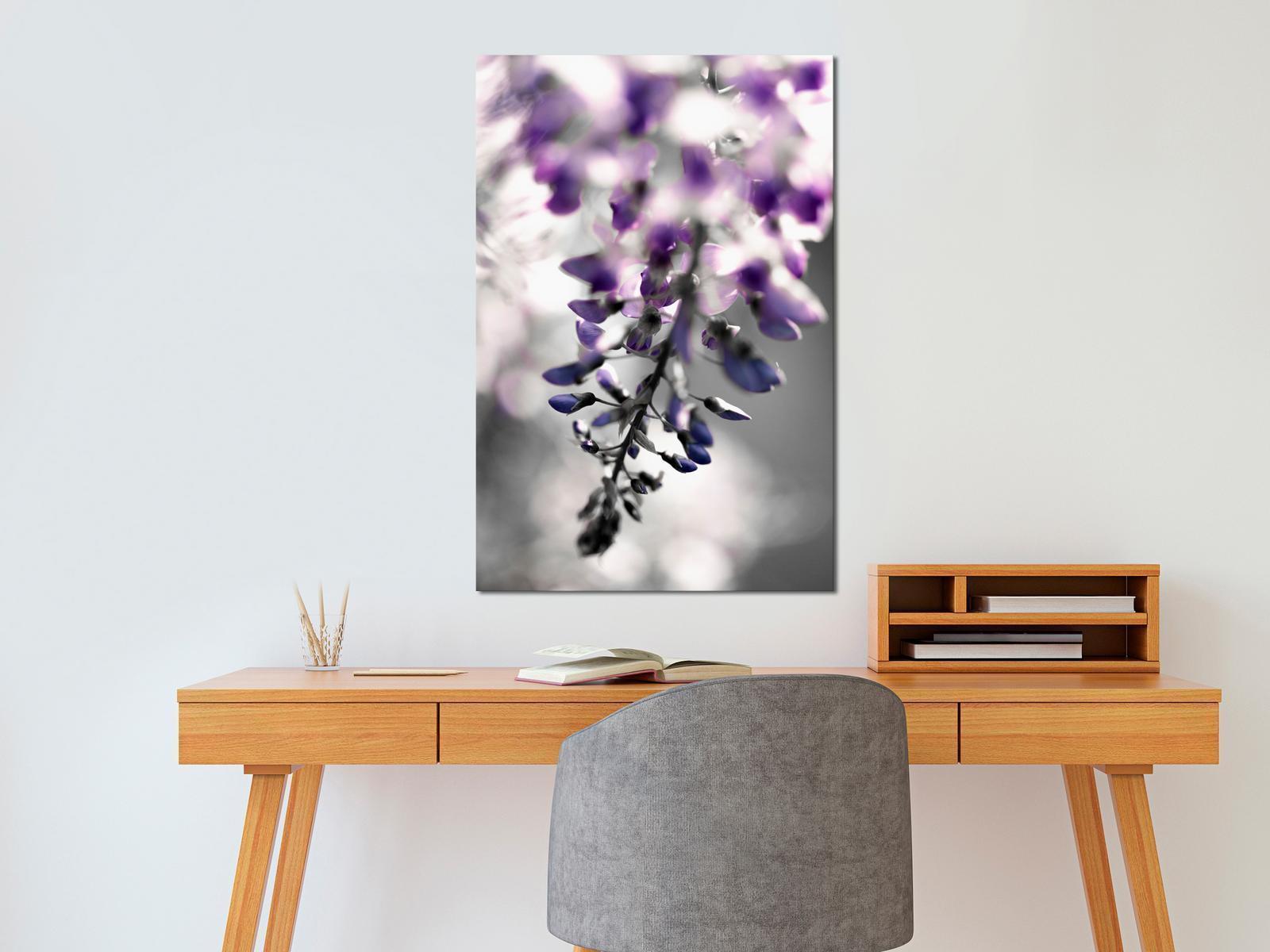 Leinwandbild - Violet Ringtones (1 Part) Vertical Artgeist