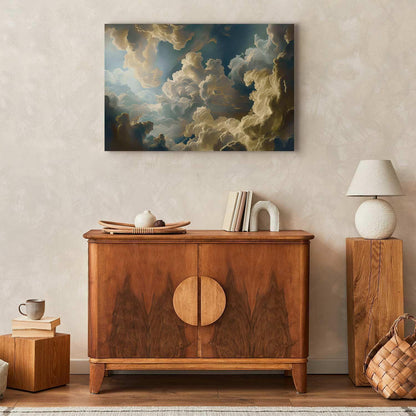 Leinwandbild - Sun and Shadows: A Theatrical Display of Nature High Above the Earth