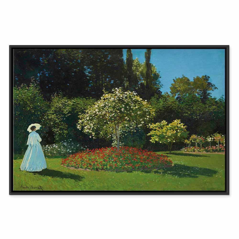 Leinwandbild - Claude Monet – Woman in the Garden