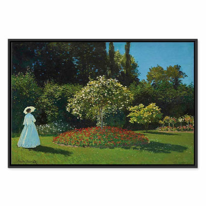 Leinwandbild - Claude Monet – Woman in the Garden