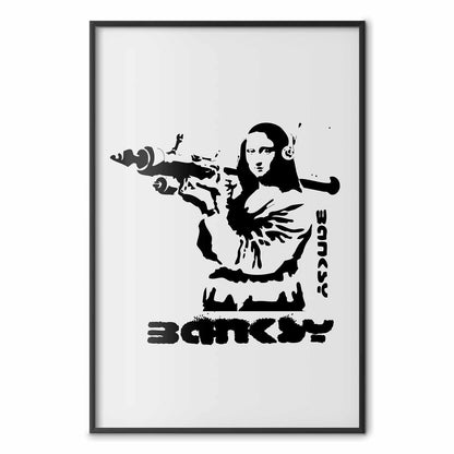 Poster - Mona Lisa with a Bazooka