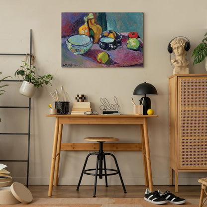 Leinwandbild - Henri Matisse – Dishes and Fruit