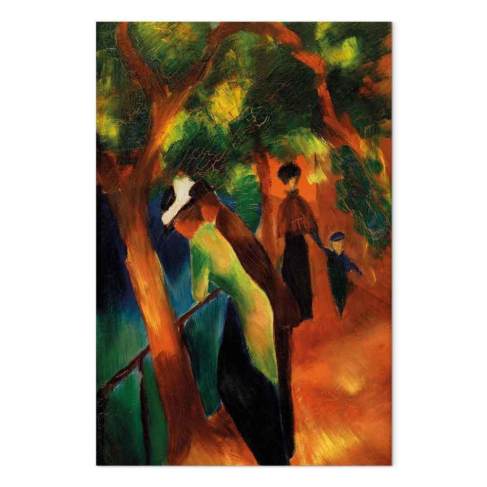 Leinwandbild - August Macke – Sunny Path