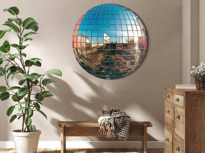 Rundes Bild - Platinum disco ball