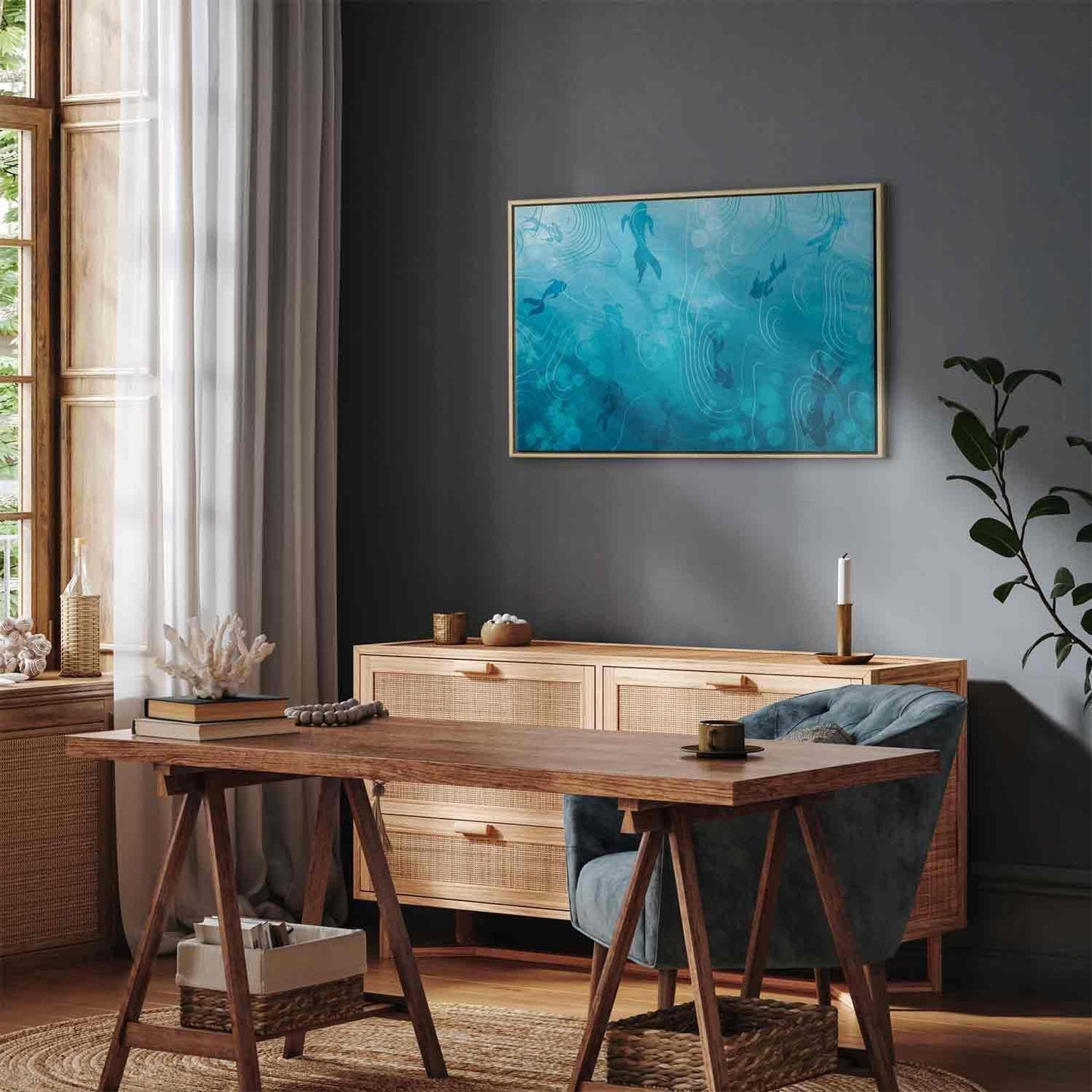 Leinwandbild - Japanese pond