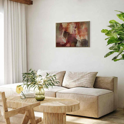 Leinwandbild - Spring composition – transparencies and forms in watercolor style