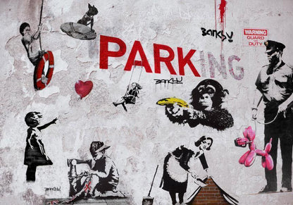 Fototapete - [Banksy] Graffiti Diveristy Artgeist