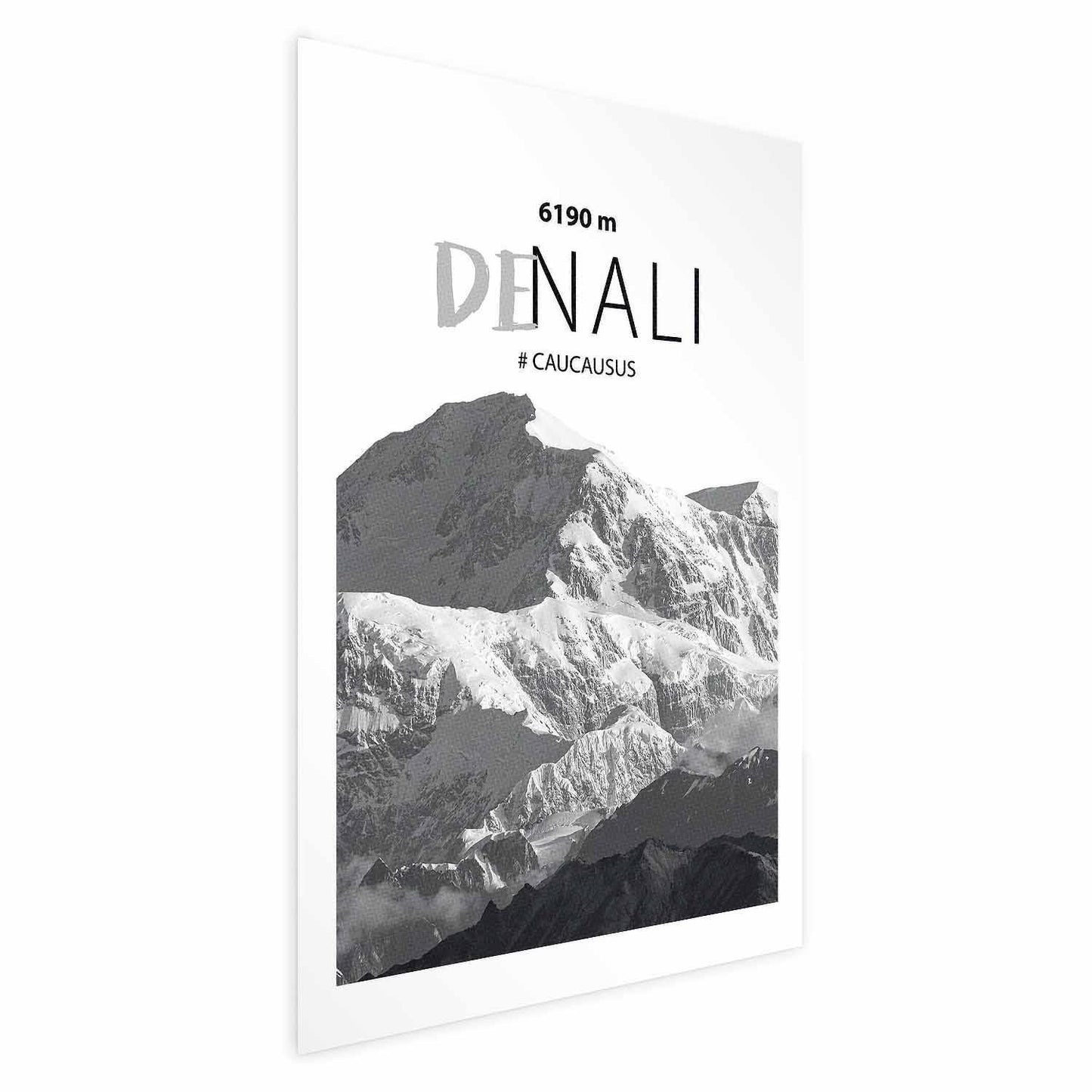 Poster - Majestic mountain peak Denali mountain crown mountain landscape