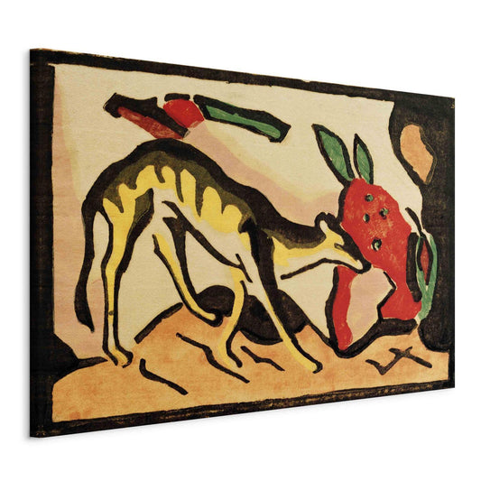 Leinwandbild - Fabeltier (Franz Marc) Artgeist