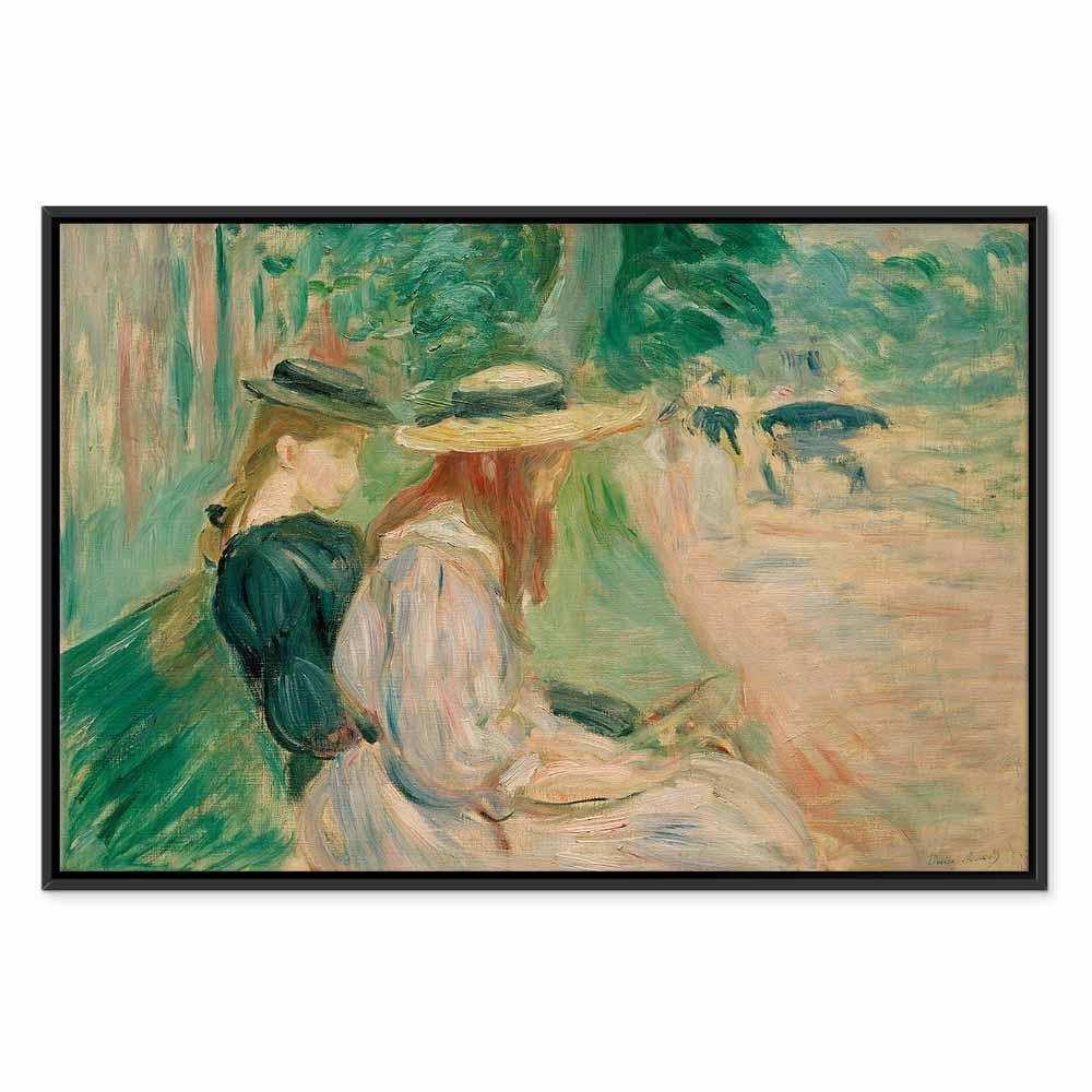 Leinwandbild - Berthe Morisot – Sur un banc de Bois de Boulogne