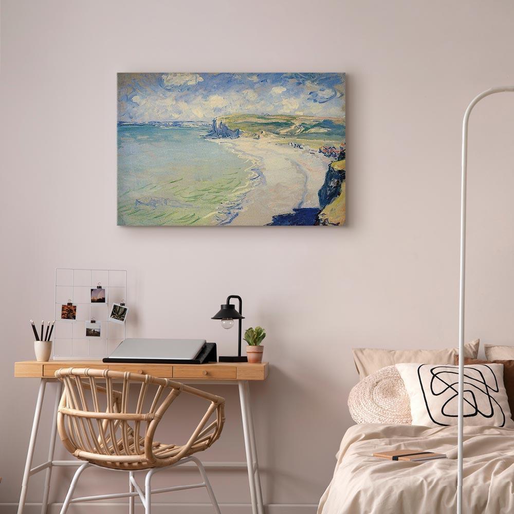 Leinwandbild - Claude Monet – Beach at Pourville