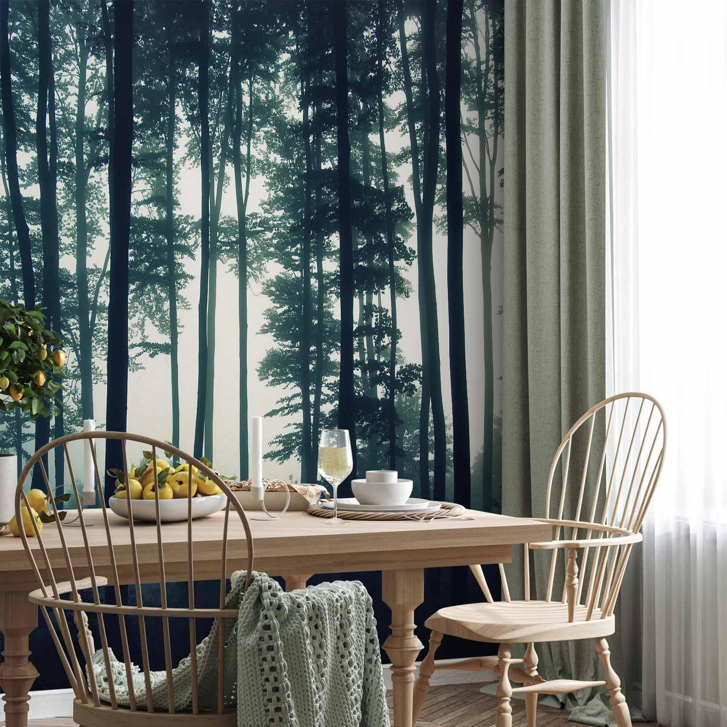 Fototapete - Dark Forest