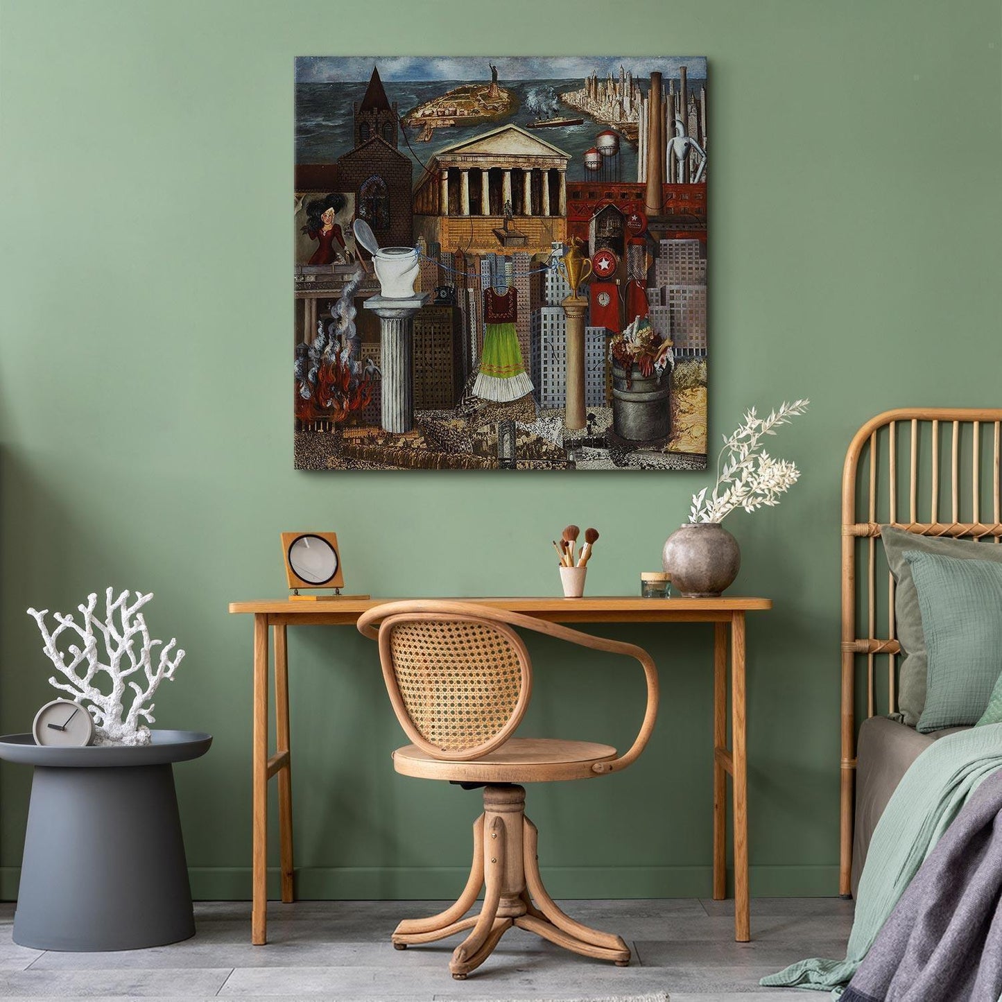 Leinwandbild - Frida Kahlo – My Dress Hangs There