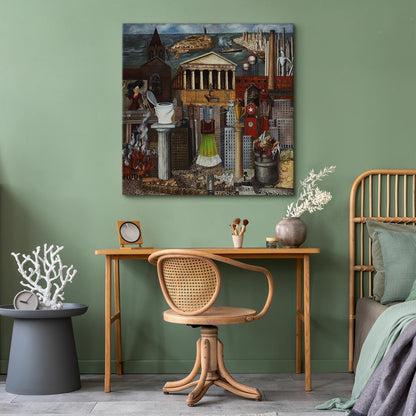 Leinwandbild - Frida Kahlo – My Dress Hangs There