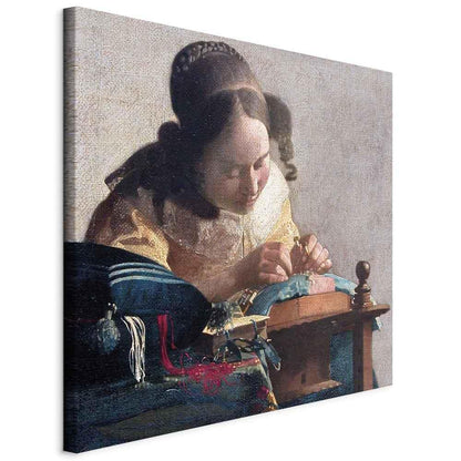 Leinwandbild - Jan Vermeer – The Lacemaker