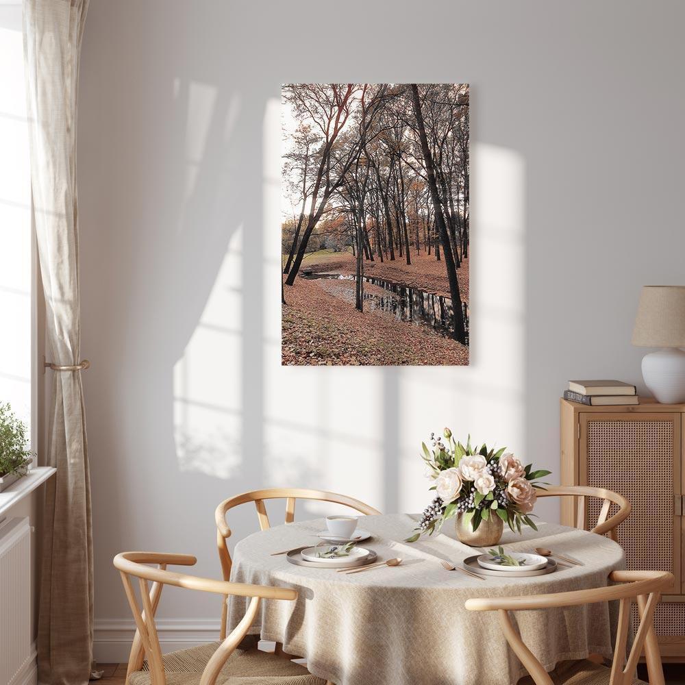 Leinwandbild - Autumn Walk (1 Part) Vertical