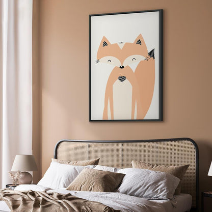 Leinwandbild - Happy Fox (1 Part) Vertical