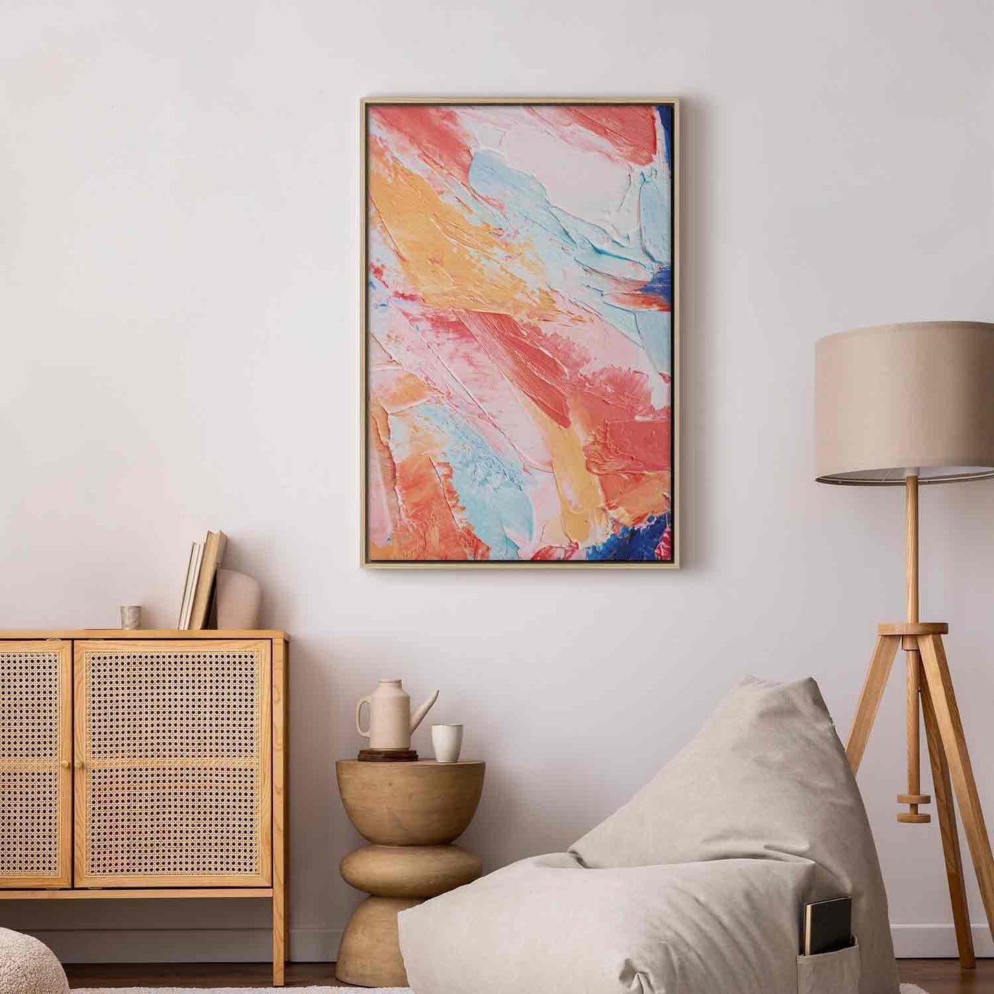 Leinwandbild - Spring Shades - A Colorful Mix of Warm and Cool Tones on Canvas