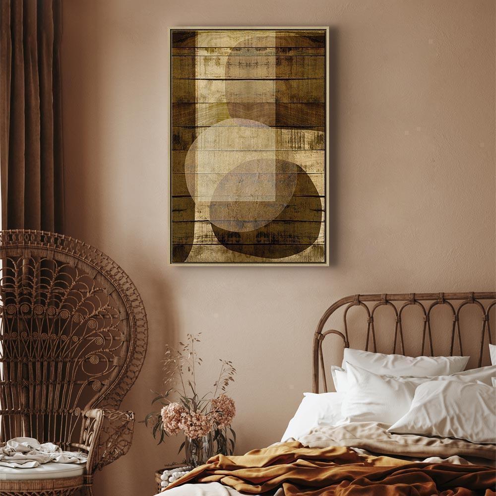 Leinwandbild - Golden Chocolate (1 Part) Vertical