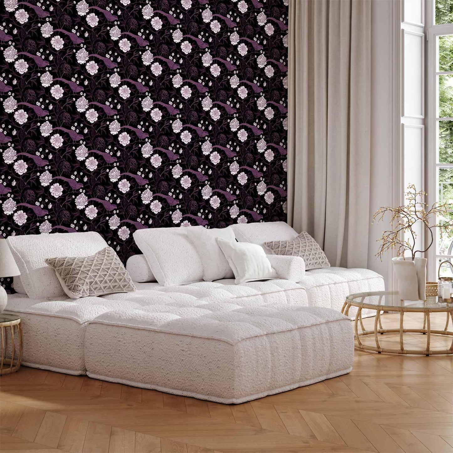 Tapete - Peonies and pheasants