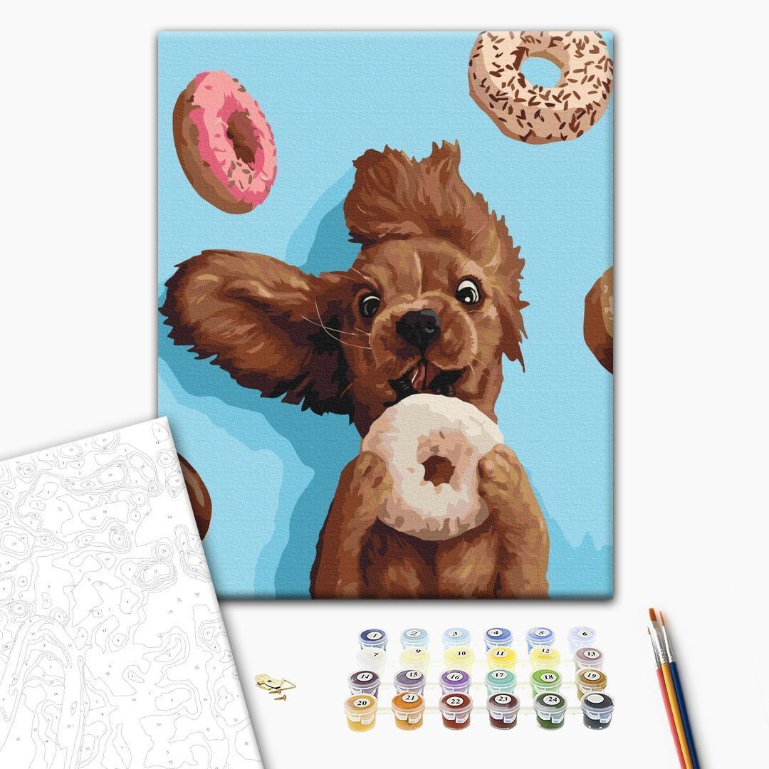 Malen nach Zahlen - Doggy joy