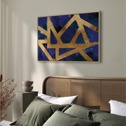 Leinwandbild - Golden Geometry (1 Part) Wide