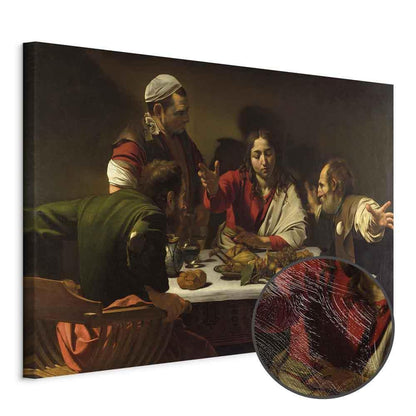 Leinwandbild - Caravaggio – Supper at Emmaus