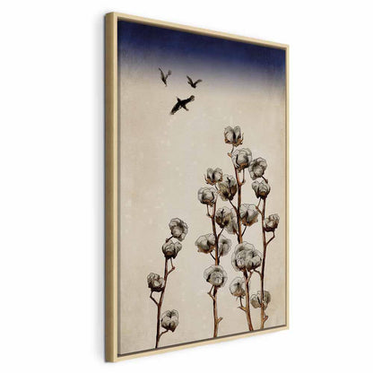 Leinwandbild - Cotton Branches (1 Part) Vertical