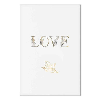 Leinwandbild - Love Is Strength (1 Part) Vertical