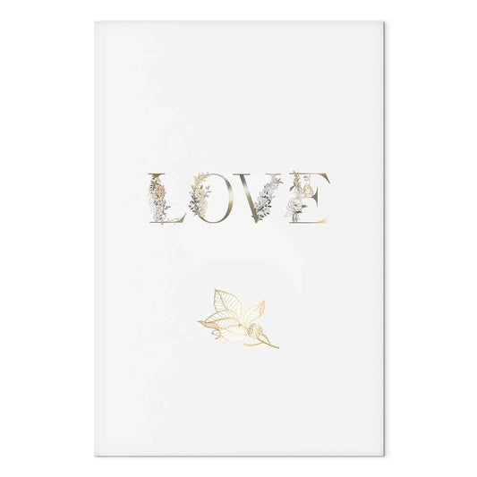 Leinwandbild - Love Is Strength (1 Part) Vertical